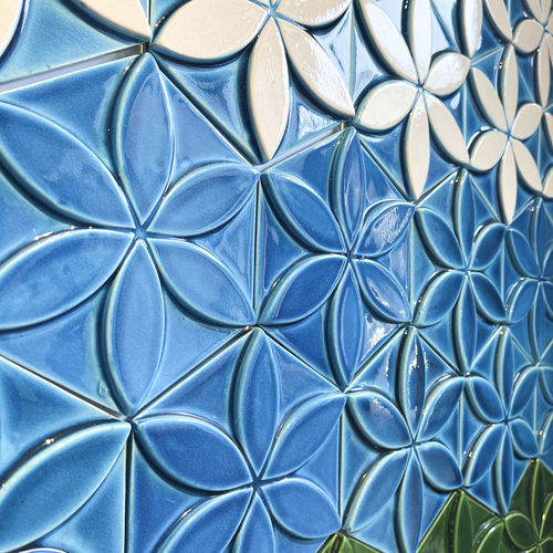 Sechseckige Fliese / Keramik - ES 043 - PIKARO HANDMADE TILES - Hochglanz / für den Innenraum / für Außenbereich