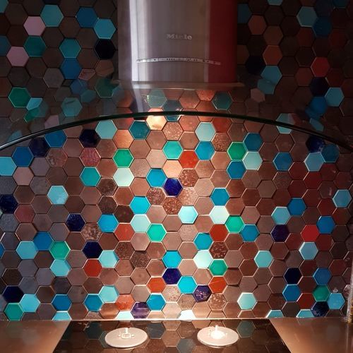 Sechseckige Fliese / Keramik - ES052 - PIKARO HANDMADE TILES - matt / für den Innenraum / Wand