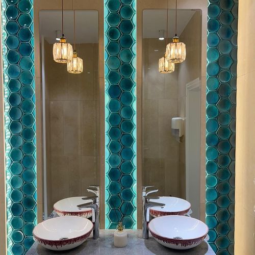 Sechseckige Fliese / Keramik - ES001 - PIKARO HANDMADE TILES - für den Innenraum / für Küche / für Badezimmer
