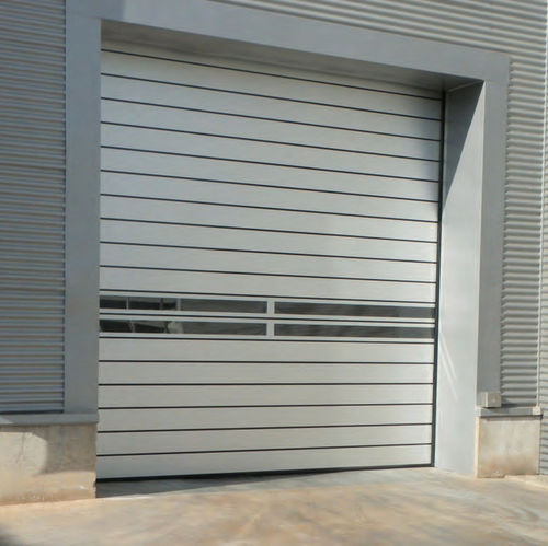 Sicherheits-Industrietor - SPIRAL - Delta Overlap - Roll / PVC / automatisch