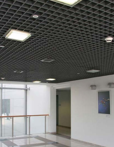 Aluminium-Zwischendecke - T15 - SEMS METAL A.S - galvanisiertem Stahl / Platten / Akustik