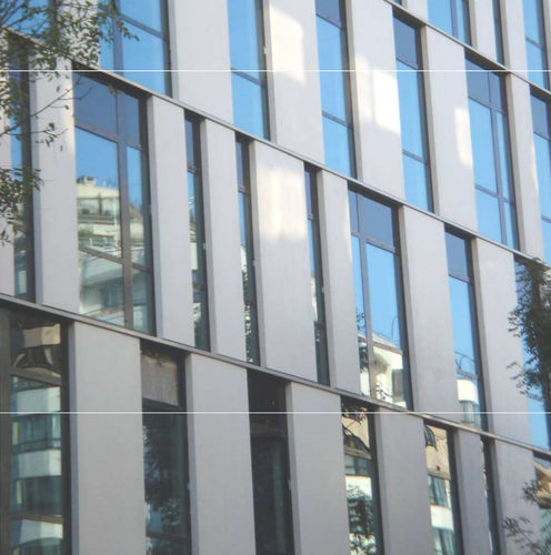 Paneel-Fassadenverkleidung - ACRYTHERM® D - REBETON - Verbundwerkstoff / poliert / isolierend