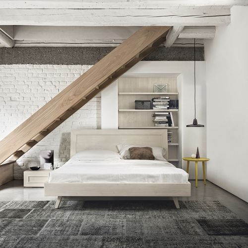 Doppelbett - MAESTRALE M01 - Scandola - modern / Kopfteil / Massivholz
