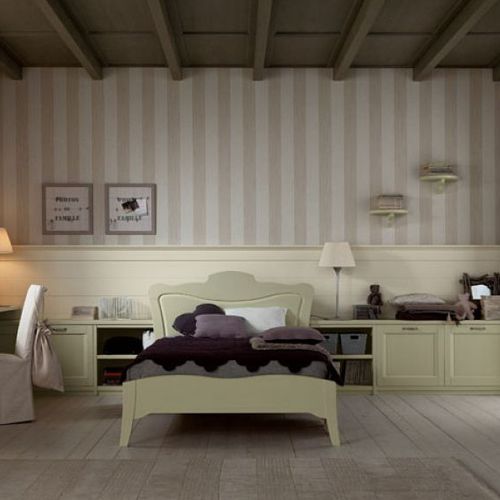 Einpersonenbett - ARCANDA N12 - Scandola - klassisch / Kopfteil / für Jungen
