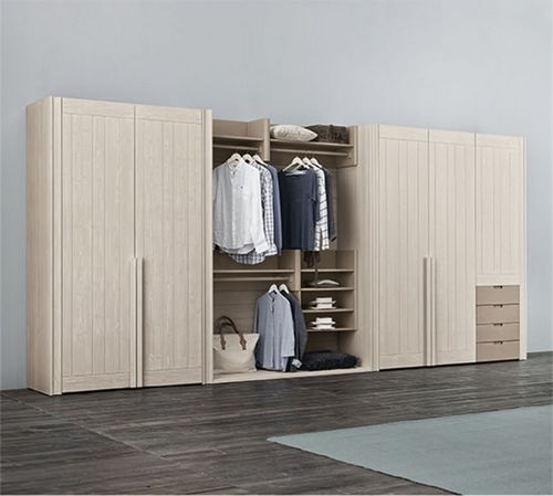 Modul-Kleiderschrank - Scandola - modern / Massivholz / mit Schwingtür