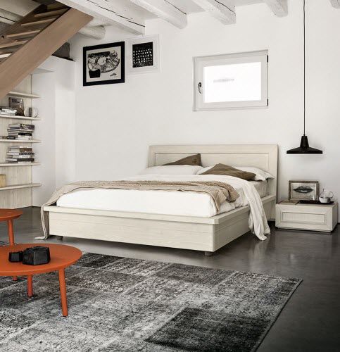 Doppelbett - MAESTRALE M02 - Scandola - klassisch / Kopfteil / Bettkasten