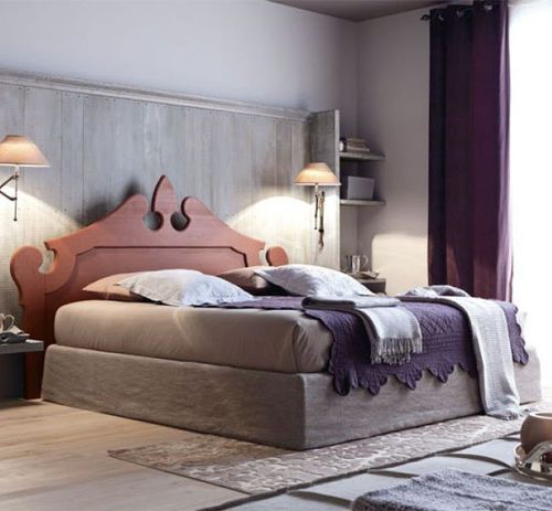 Doppelbett - ROYAL N06 - Scandola - klassisch / Kopfteil / Bettkasten