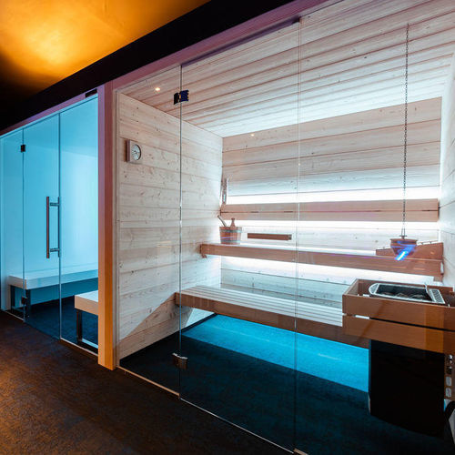 Finnische Sauna - COUNTRY Visual - Carmenta Wellness - Infrarot / für Privatgebrauch / für Wellnesscenter