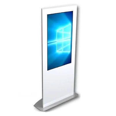 Stele zur Beschilderung - ST - Cube Digital Media - Werbe / mit Videomonitor / digital