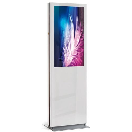 Stele zur Beschilderung - E - Cube Digital Media - Werbe / mit Videomonitor / digital