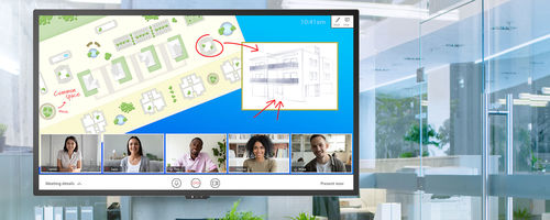 Touchscreen für Konferenz - HB SERIES - Planar Systems, Inc. - wandmontiert