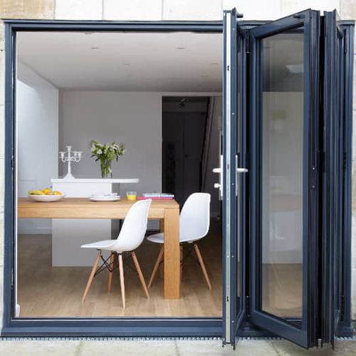Glasfaltwand - ULTRA SLIM - SKYGLAZE - Aluminium / mit Doppelverglasung / mit Dreifachverglasung