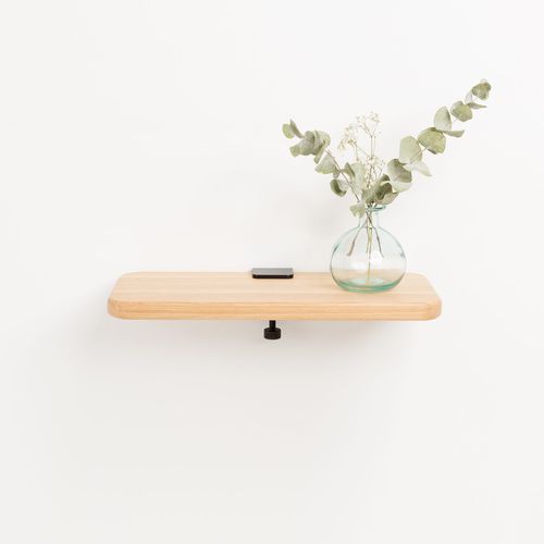 Wandmontiertes Regal - TIPTOE - modern / Eiche / pulverbeschichteter Stahl