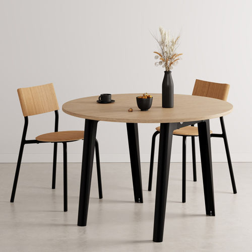 Moderner Tisch - MODERN - TIPTOE - Natureiche / Kiefer / Recyclingkunststoff