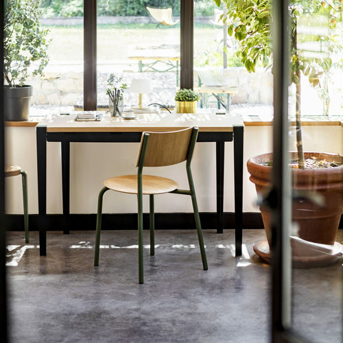 Bodenstehender Schreibtisch - MONOCHROME  - TIPTOE - modern / Eiche / gerade
