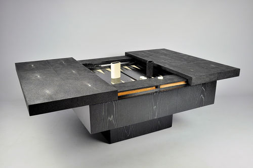 Moderner Backgammon-Tisch - TB349 ST/CH - GINGER BROWN - für Privatgebrauch