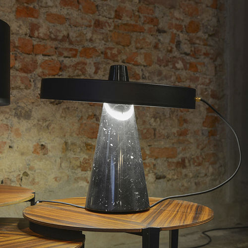 Tischlampe - ED039 - EDIZIONI - Aluminium / Bronze / Stein