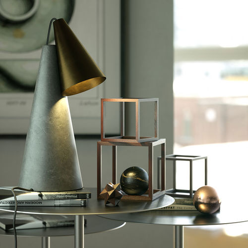 Tischlampe - ED038 - EDIZIONI - Metall / Stein / originelles Design