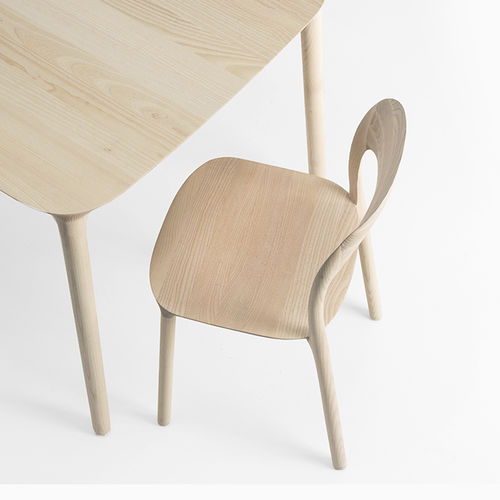 Moderner Stuhl - ELLE - MS&WOOD - für den Innenraum / Eiche / Massivholz