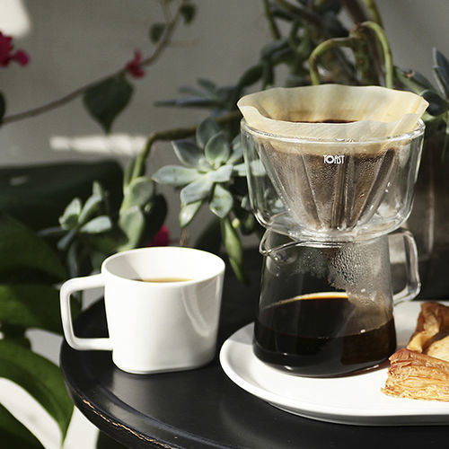 Porzellan-Kaffeetasse - DRIPDROP - TOAST - Glas / für Privatgebrauch