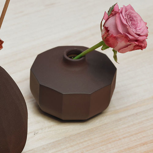 Moderne Vase - MEMORY - TOAST - Keramik / Kupfer / für Gewerbegebrauch
