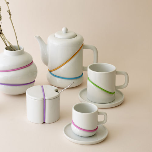 Porzellan-Kaffeetasse - RUBBERBAND - TOAST - für Gewerbegebrauch