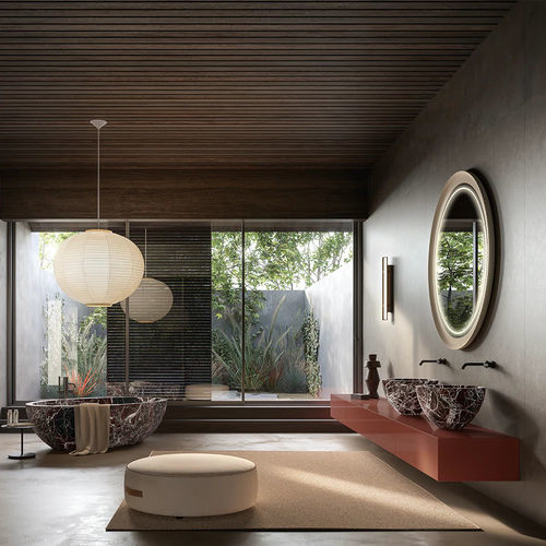 Modernes Badezimmer - I FIUMI - Boffi - lackiertes Holz