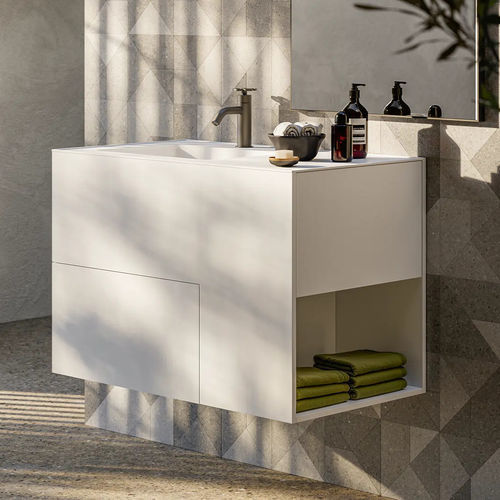 Modernes Badezimmer - QUADTWO - Boffi - MDF / Cristalplant® / für Gewerbegebrauch