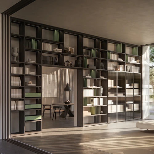 Wandmontiertes Regalsystem - ANTIBES - Boffi - selbsttragend / Decke/Boden / modern