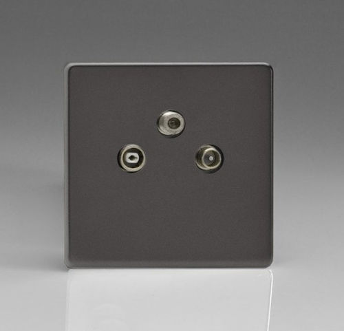 Antennensteckdose - ETN-TVS - ALSO & CO - SAT / Funk / 3-fach