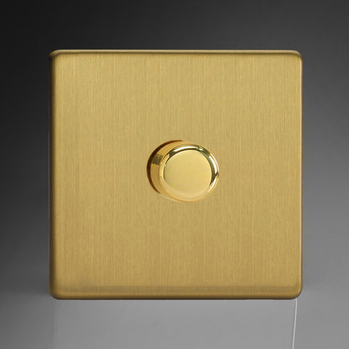 Lichtdimmer - LTB-DSL - ALSO & CO - Drehknopf / Einbau / gebürstetes Messing