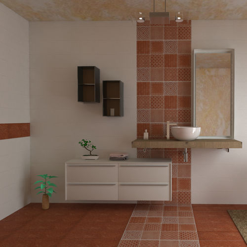 Keramikfliesen - WONDER'S PATCH : DS370 - AcquarioDue - Relief / für den Innenraum / für Badezimmer