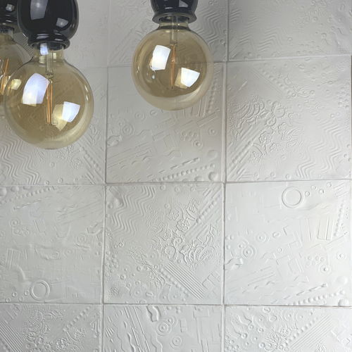 Fliesen / emaillierte Keramik - FINGERPRINT W300 - AcquarioDue - Relief / für den Innenraum / für Badezimmer