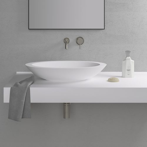 Aufsatzwaschbecken - SPOON - Lusso Stone - Mineralguss / oval / klassisch