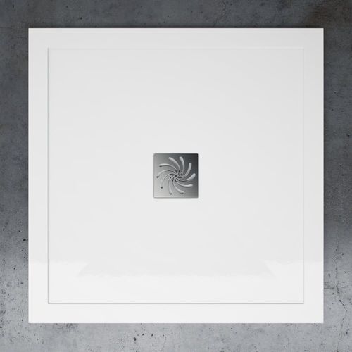 Quadratische Duschwanne - Lusso Stone - erhöht / bodengleich / Naturstein