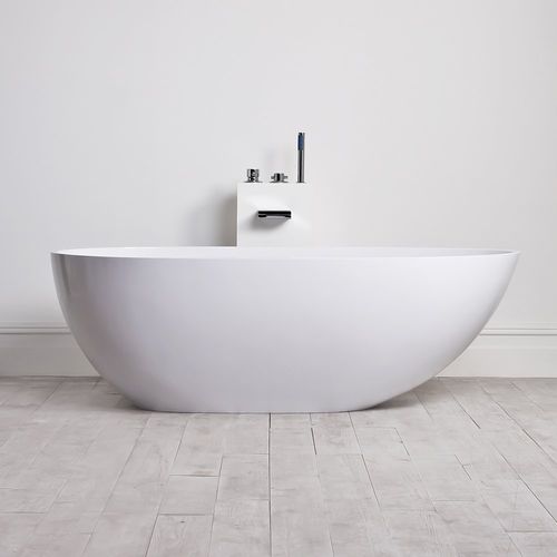 Ovale Badewanne - EGG SHELL 1700 - Lusso Stone - freistehend / Verbundwerkstoff / Mineralguss