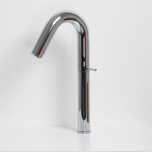 Einhebelmischer für Waschtisch - TUBE TALL - Lusso Stone - Aufsatz / verchromter Messing / für Badezimmer