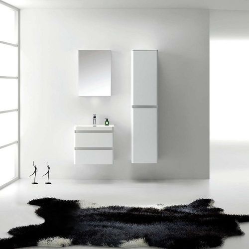 Wandhängender Waschtisch-Unterschrank - VENETIAN - Lusso Stone - Mineralguss / modern / mit Schubladen