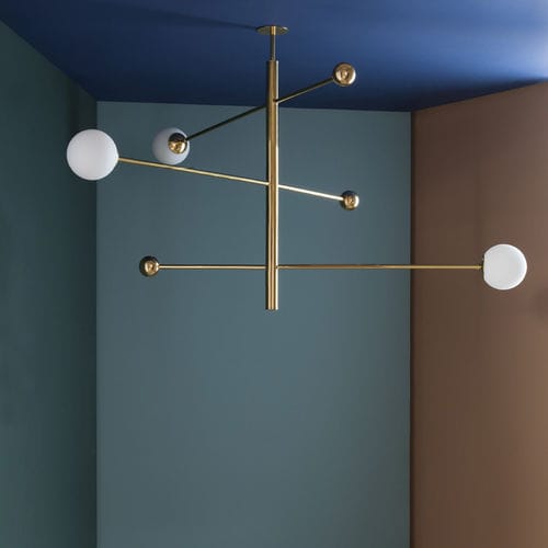 Moderner Kronleuchter - 08 VERSION 2 - MAGIC CIRCUS EDITION - geblasenes Glas / Messing / poliertes Messing