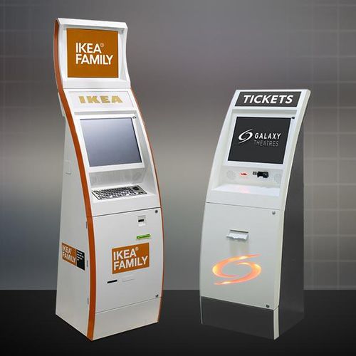 Infosäule für den Innenraum - THINMAN - Kiosk Information Systems - mit Touchscreen