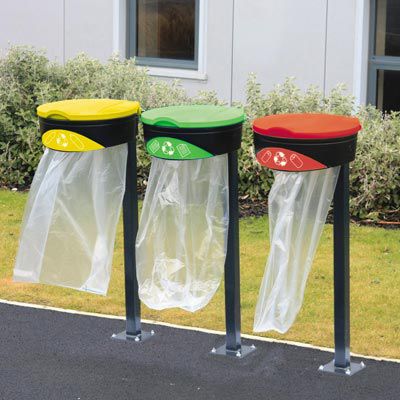 Abfallsack-Halter / Park - ORBIS™  - Glasdon Group Limited - auf Beinen / Metall / für Gewerbegebrauch