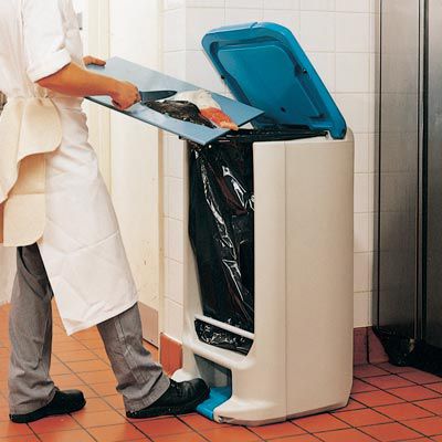 Abfallbehälter für Küche - HIPPO™ - Glasdon Group Limited - Recyclingkunststoff / mit Pedal / modern
