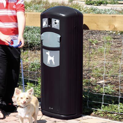 Hundeabfallbehälter - RETRIEVER CITY™  - Glasdon Group Limited - Metall / mit Beutelspender / mit Deckel