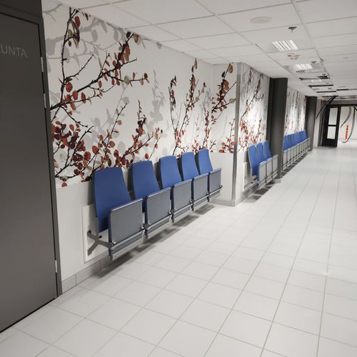 Moderner Hörsaalstuhl - EDUWALL - Hamari - für den Innenraum / Stoff / geformtes Sperrholz