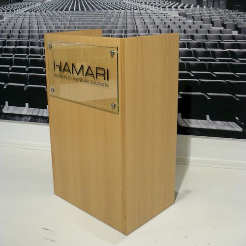 Konferenzpult - SPEAKER STAND LASSARD - Hamari - Stehhilfe / Holz / für Gewerbegebrauch