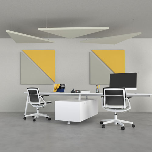 Akustikplatte für Decke - SAIL - Caruso Acoustic - für Wand / Stoff / 3D