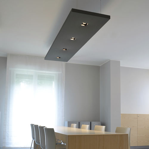 Hängendes Beleuchtungsprofil - Caruso Acoustic - für Deckenmontage / LED / dimmbar