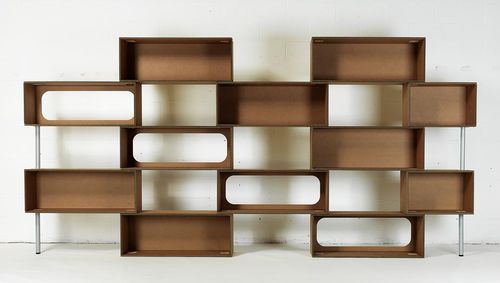 Modulregal - MATTONI - Lessmore - originelles Design / Holz / Karton