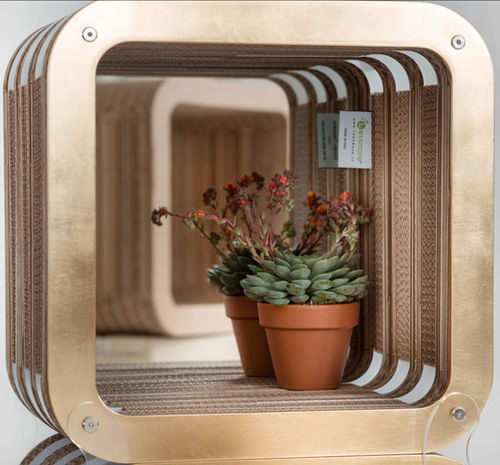 Tischspiegel - MORE REFLECTIONS - Lessmore - originelles Design / quadratisch / Karton