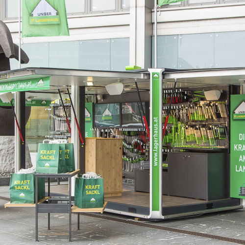 Solarbetriebener Kiosk - CUBOX POP-UP - HBT Energietechnik e.U. - für gewerbliche Nutzung / für Außenbereich / für den Innenraum